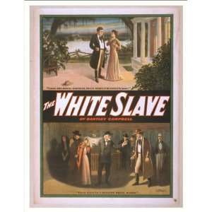  Historic Theater Poster (M), The white slave by Bartley 