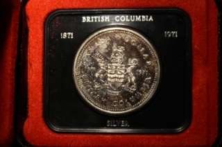 AUTHENTIC CANADIAN COIN CANADA SILVER DOLLAR 1871 1971 BRITISH 
