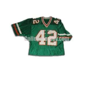  Green No. 42 Game Used Florida A&M All Pro Image Football 