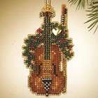 Violin Beaded Christmas Ornament Kit Mill Hill 2007 Holiday Harmony