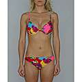   Love Womens Color Block Floral Underwire Top Hipster Bottom Bikini