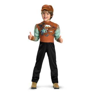 Kids Child Pixar Cars 2 Tow Mater Truck Muscle Costume  