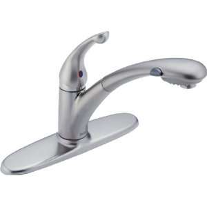 Delta 470 ARWE DST Signature Single Handle Pull Out Kitchen Faucet 