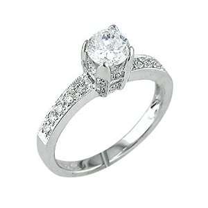  0.86 Ct Round Cut GIA Certified Diamond Antique Style 