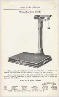 1922 Strait Antique Weigh Scales Catalog on CD  