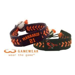  Nick Markakis Team Color Jersey Bracelet and Baltimore Orioles Team 