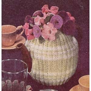  Vintage Knitting and Crochet PATTERN to make   Flower Top Tea 