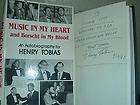 SIGNED by HENRY TOBIAS   MUSIC IN MY HEART   Hb Dj  1ST EDITION 