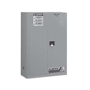  Safety Cabinet,45 Gal.,self Closing,gray   JUSTRITE 