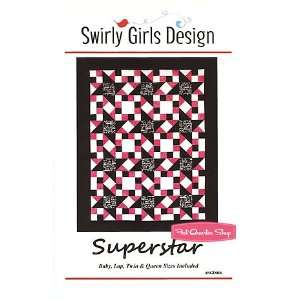   Superstar Quilt Pattern   Swirly Girls Design Arts, Crafts & Sewing