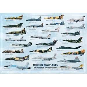  Modern Warplanes Poster Print
