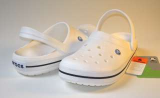 Crocs Crocband White all size 4 5 6 7 8 9 10 11 12 13  