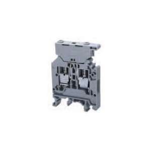 Altech Terminal Block, Fused, 5x20 & 5x25mm, 22 8 AWG, Gray  