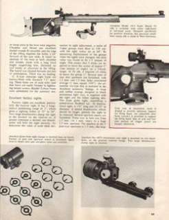 1965 ANSCHUTZ MODEL 1413 TARGET RIFLE ARTICLE  