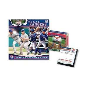  Turner Licensing Texas Rangers 2010 Wall & Box Calendar Set   Texas 