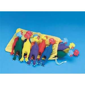  Spectrum Chirping Rubber Mini Chickens (Set of 12) Sports 