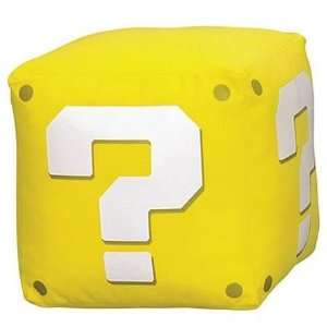 Question Mark Coin Block Box ~7 Sound Plush New Super Mario Bros 