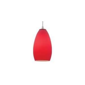   Inari Silk Red Mini Pendant Lighting 5 W Access Lighting 28212 BS/RED