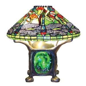  Tiffany Style Dragonfly Table Lamp W/lighted Base Free 