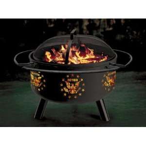  Honor Combo Firepit/Grill (Black) (25H x 28W x 28D 