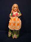   Doll German Dutch Hard Plastic Nation Sleep Eye Traditional Dress