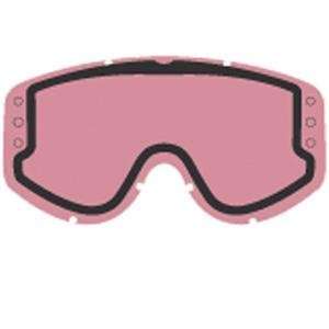   Pre drilled Thermal Goggle Replacement Lens w Roll Off   Double/Rose