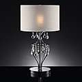 Indoor 1 light Silver Beaded Table Lamps (Set of 2)  