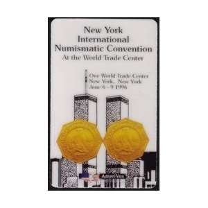   Card New York Intl Numismatic Conv (6/96) At The World Trade Center