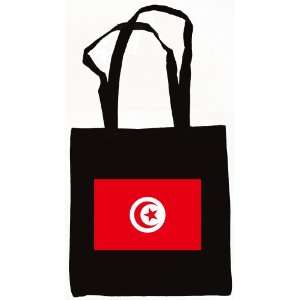 Tunisia Tunisian Flag Tote Bag Black
