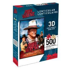    John Wayne 500 Piece Lenticular 3D Jigsaw Puzzle Toys & Games