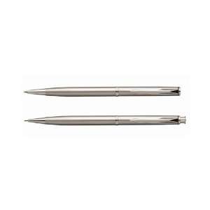 Parker Insignia Stainless Steel CT Ballpoint Pen and Pencil Set CHROME