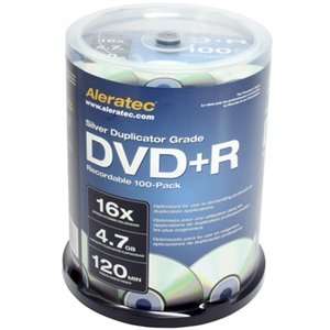 New   Aleratec DVD Recordable Media   DVD+R   16x   4.70 GB   100 Pack 
