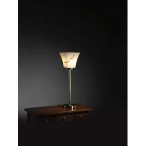  Square Flared Shade Antique Brass Buffet Lamp