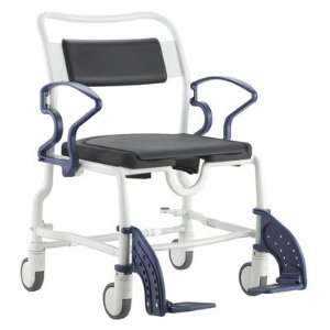  Dallas Shower Commode Chair in Grey / Blue