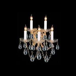  By Crystorama Lighting Traditional Crystal Collection Gold 