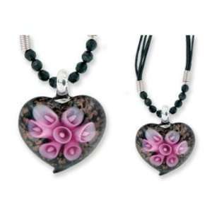  Petals of Passion Art Glass Flower Necklace Case Pack 48 
