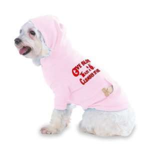 Give Blood Tease a Clumber Spaniel Hooded (Hoody) T Shirt with pocket 