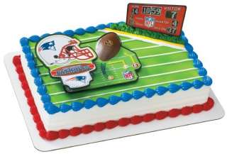 NFL NEW ENGLAND PATRIOTS CAKE KIT BIRTHDAY PARTY DECORATION  