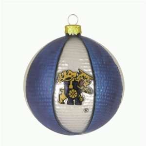 Kentucky Wildcats 2 5/8 Collegiate Glass Basketball Holiday Ornament 