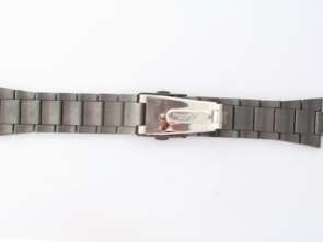 Seiko 22mm Gunmetal Stainless Steel Watch Band 5.25  