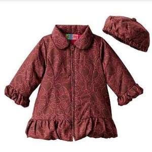    Al and Ray Baby Girl Embroidered Coat Jacket Brown 24 Months Baby