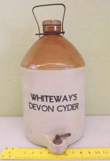 Vintage Whiteways Devon Cyder Crock Dispenser Ceramic Jug  