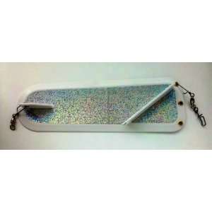 Fishcatcher Flasher, White with Silver Spot tape  