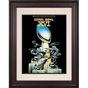   Super Bowl XVI Program Print  Details 1982, 49ers vs Bengals Sports
