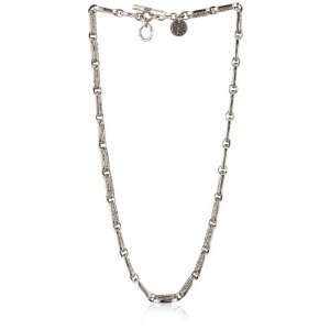    LOIS HILL Links Granulated Squared Link Necklace Jewelry