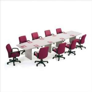   Mold Boat Shape Top Conference Table with Slab Base