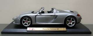 Porsche Carrera GT Diecast Model Car   Maisto   118 Scale   New in 