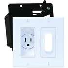 MIDLITE 2a4641 W Deor Recessed Receptacle Kit In Wall Power Low 