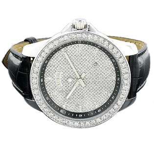 Luxurman Mens Diamond Watch 0.18 ct  Jewelry Watches Mens 