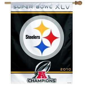 NFL AFC Champions Pittsburgh Steelers 27 by 37 inch Vertical Flag